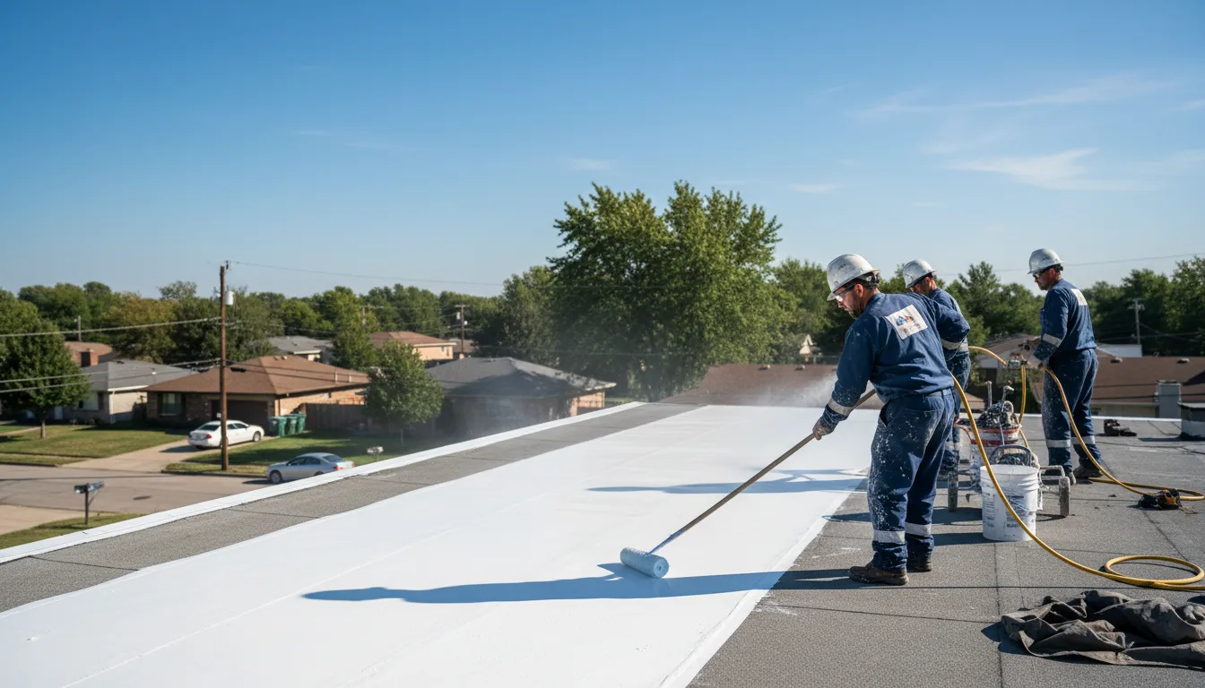 Commercial roof coating in Pelican Lake, WI near me
